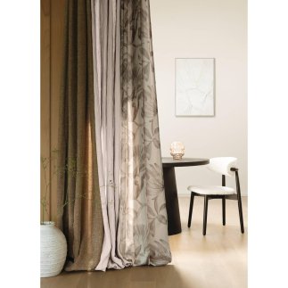 Atmosphera Κουρτίνα Εσωτερικού Χώρου Σκούρο Μπεζ 140x260cm με Τρουκς 181086D