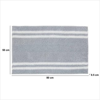 5FIVE Simply smart Γκρι Αντιολισθητικό Χαλάκι Μπάνιου 80x50εκ 211426B