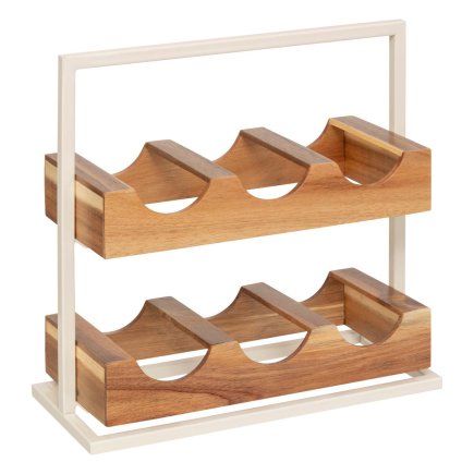 5FIVE Simply smart Ξύλινη Καβα για 6 Μπουκάλια 36x15x35 cm από Ακακία 190137