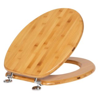 5FIVE Simply smart Καπάκι Λεκάνης από Bamboo σε Φυσικό Χρώμα Ξύλου με Ψευδάργυρους Μεντεσέδες και απόστασης 14.5 εκ. 174549