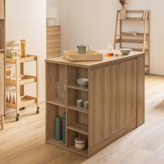 5FIVE Simply smart Ξύλινη Βιβλιοθήκη "Abana" 80x30x160 cm με Ασσύμετρες Θέσεις 193656