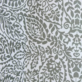 5FIVE Simply smart Υφασμάτινη Κουρτίνα Μπάνιου 100% Polyester Χακί με Λευκές Λεπτομέρειες και Αδιάβροχη Επιφάνεια 213302