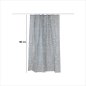 5FIVE Simply smart Υφασμάτινη Κουρτίνα Μπάνιου 100% Polyester Χακί με Λευκές Λεπτομέρειες και Αδιάβροχη Επιφάνεια 213302