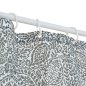 5FIVE Simply smart Υφασμάτινη Κουρτίνα Μπάνιου 100% Polyester Χακί με Λευκές Λεπτομέρειες και Αδιάβροχη Επιφάνεια 213302