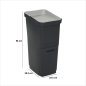 5FIVE Simply smart Διπλός Κάδος Ανακύκλωσης 36L Μαύρος 214508