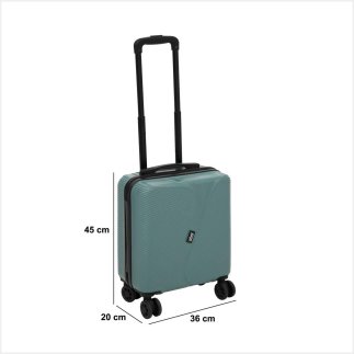 5FIVE Simply smart Ανθεκτική Βαλίτσα Καμπίνας ABS με 8 Ρόδες, 36 x 20 x 45 cm Πράσινη 213501B