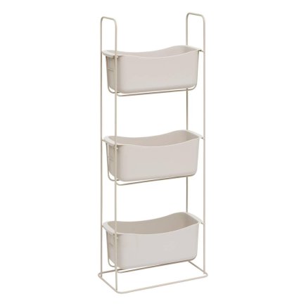 5FIVE Simply smart Ραφιέρα Οργανωτής Ντους 3 Επιπέδων 28.9 × 15.8 × 75.7 cm Μπεζ 213345