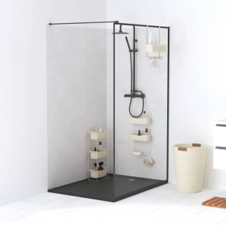 5FIVE Simply smart Ραφιέρα Οργανωτής Ντους 3 Επιπέδων 28.9 × 15.8 × 75.7 cm Μπεζ 213345