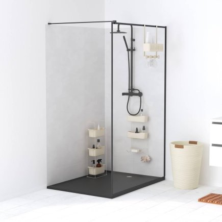 5FIVE Simply smart Ραφιέρα Οργανωτής Ντους 3 Επιπέδων 28.9 × 15.8 × 75.7 cm Μπεζ 213345