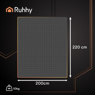 Κουβέρτα Βαρύτητας Διπλή 10kg 200 x 220cm Γκρι 24427 Ruhhy