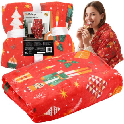 Ruhhy Κουβέρτα Christmas Διπλής Όψεως, 150x200cm 26607