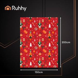 Ruhhy Κουβέρτα Christmas Διπλής Όψεως, 150x200cm 26607