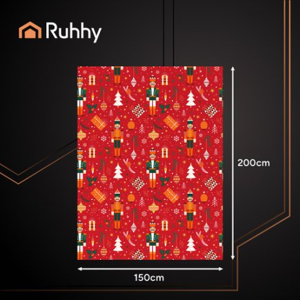 Ruhhy Κουβέρτα Christmas Διπλής Όψεως, 150x200cm 26607