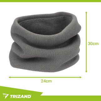 Trizand Κασκόλ Ανδρικό Μαύρο Μονό Μέγεθος 30x24 εκ. 20674