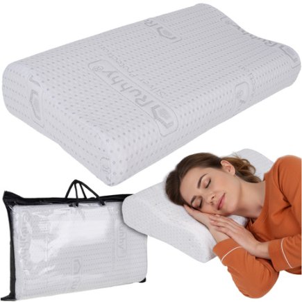 Ruhhy Ορθοπεδικό Μαξιλάρι Ύπνου Memory Foam 49 x 30 x 9.5 εκ. 26039