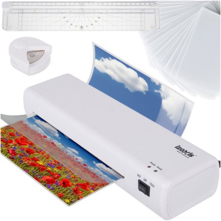 Izoxis Πλαστικοποιητής Λαμιναρισμάτος 4-σε-1 500W για A4 με Ενσωματωμένο Κοπτικό & Στρογγυλετή Γωνιών 25417