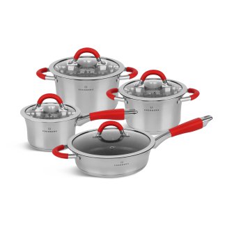 Edenberg Σετ Μαγειρικών Σκευών 8 Τεμαχίων με Τηγάνι EB-2408