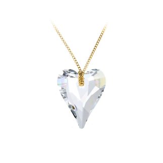 So Charm Κολιέ Καρδιά με Κρύσταλλο Swarovski, Ασημί BS007-SN054-DORE-CRY