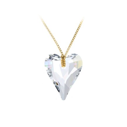 So Charm Κολιέ Καρδιά με Κρύσταλλο Swarovski, Ασημί BS007-SN054-DORE-CRY