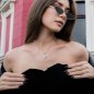 So Charm Κολιέ Καρδιά με Κρύσταλλο Swarovski, Ασημί BS007-SN054-DORE-CRY