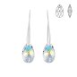 So Charm Σκουλαρίκια διακοσμημένο με Κρύσταλλα Swarovski, Ασημί BS010-SE003-IRIS