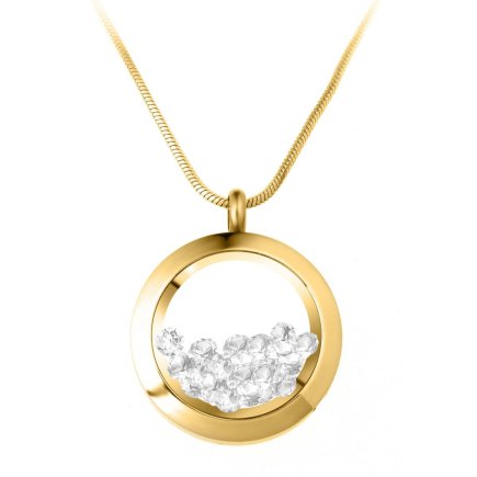 So Charm Κολιέ Διακοσμημένο με Κρύσταλλα Swarovski, Χρυσό BS1362-DORE-CRYS