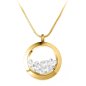 So Charm Κολιέ Διακοσμημένο με Κρύσταλλα Swarovski, Χρυσό BS1362-DORE-CRYS