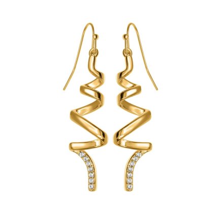 So Charm Σκουλαρίκια διακοσμημένα με Κρύσταλλα Swarovski, Χρυσό BS1549-DORE-BO