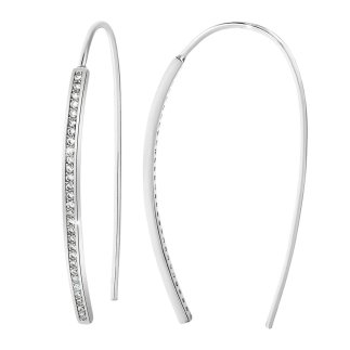 So Charm Σκουλαρίκια διακοσμημένα με Κρύσταλλα Swarovski, Ασημί BS2114-ARGENT