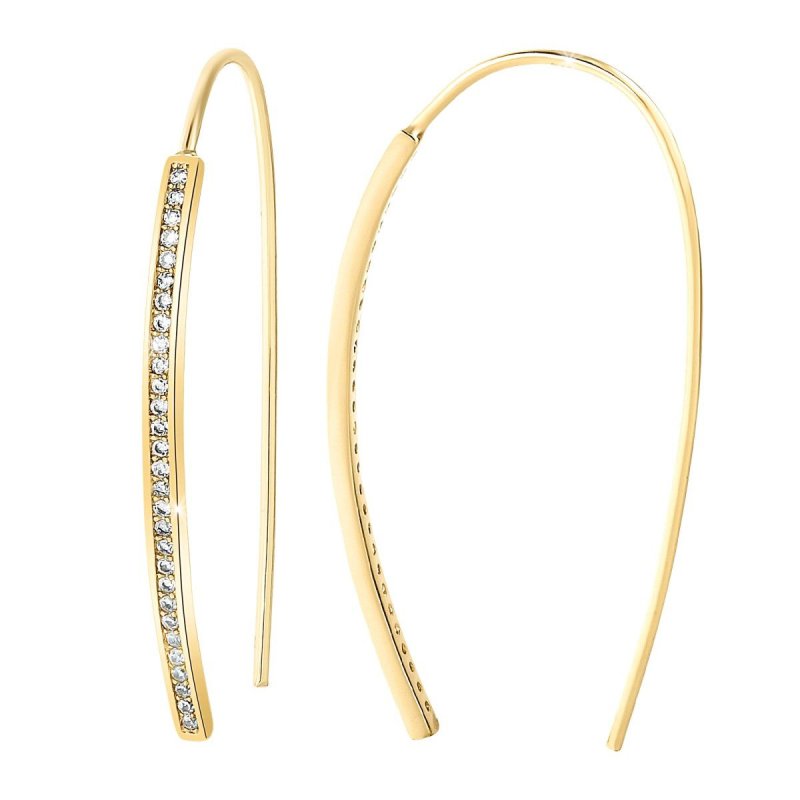 So Charm Σκουλαρίκια διακοσμημένα με Κρύσταλλα Swarovski, Χρυσό BS2114-DORE
