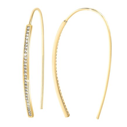 So Charm Σκουλαρίκια διακοσμημένα με Κρύσταλλα Swarovski, Χρυσό BS2114-DORE
