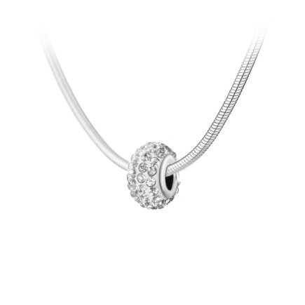 So Charm Κολιέ Διακοσμημένο με Κρύσταλλα Swarovski, Ασημί BS4416-CRYS