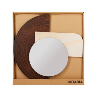 Ostaria Καθρέφτης mdf Ξύλο Σύγχρονος Φυσικός -37059