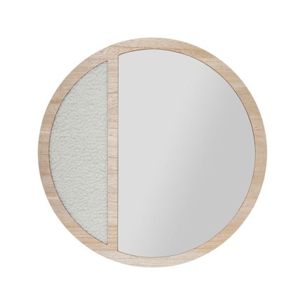 Ostaria Καθρέφτης mdf Sherpa 'Otawa' Φυσικός με Κράφτ Κουτί -36804