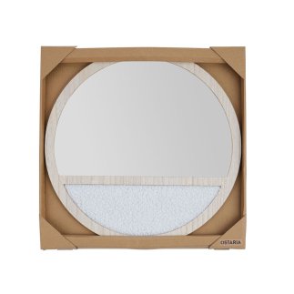 Ostaria Καθρέφτης mdf Sherpa 'Otawa' Φυσικός με Κράφτ Κουτί -36804