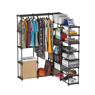 Μεταλλική Κρεμάστρα Ρυθμιζόμενη Keeper 6.0 80 x 150 x 30cm - Μαύρο 5903796013801 MarkAdler