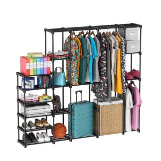 Μεταλλική Κρεμάστρα Ρυθμιζόμενη Keeper 6.0 80 x 150 x 30cm - Μαύρο 5903796013801 MarkAdler