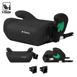 Tulano Παιδικό Κάθισμα Αυτοκινήτου ISOFIX 125-150cm Cabby 35 Μαύρο 5903796017991