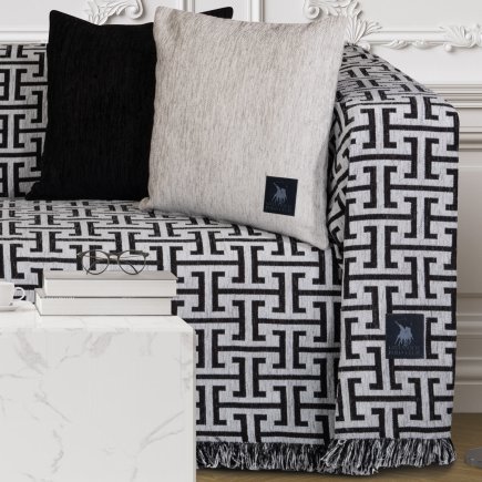 GREENWICH POLO CLUB Ριχτάρι Essential 180x250 - Μαύρο, Γκρι 3933 206182503933