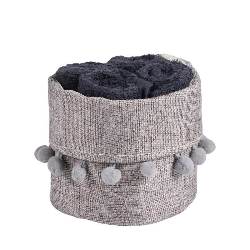 DAS HOME Σετ Πετσέτες 4Τεμαχίων Soft 4011 Μαύρο 530708004011