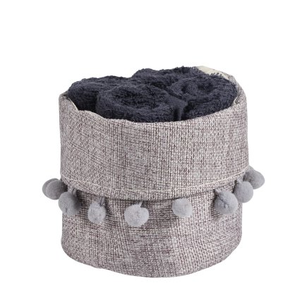 DAS HOME Σετ Πετσέτες 4Τεμαχίων Soft 4011 Μαύρο 530708004011