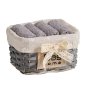 DAS HOME Σετ Πετσέτες 4 Τεμαχίων Soft 4001 Γκρι 530708004001
