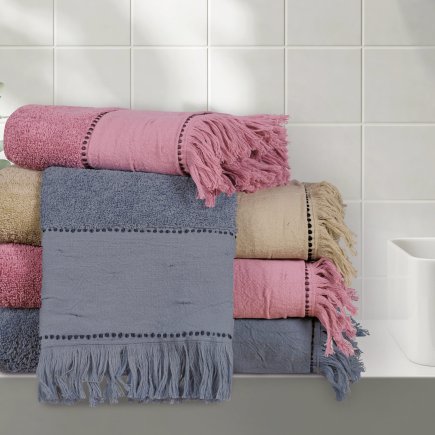DAS HOME Σετ Πετσέτες 3 Τεμαχίων Daily 0698 Ραφ 530708000698