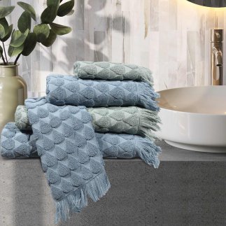 DAS HOME Σετ Πετσέτες 3τεμάχια Daily 0670 Μπλε 530708180670