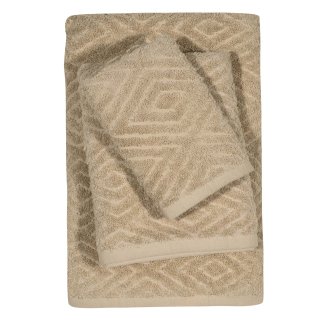 DAS HOME Σετ Πετσέτες 3τεμαχίων Best 0662 Μπεζ 530708180662