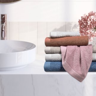 DAS HOME Σετ Πετσέτες 3 Τεμαχίων Best 0657 Γκρι Ανοιχτό 530708180657