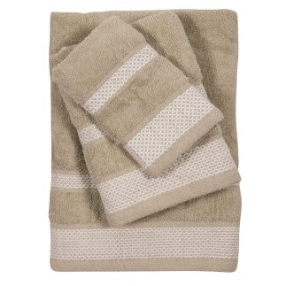 DAS HOME Σετ Πετσέτες 3 Τεμαχίων Best 0649 Γκρι 530708180649