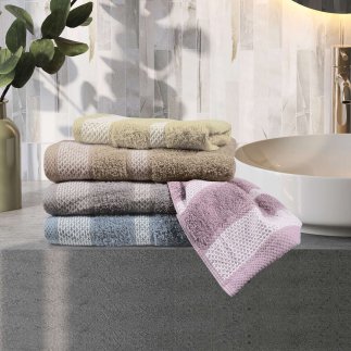 DAS HOME Σετ Πετσέτες 3 Τεμαχίων Best 0649 Γκρι 530708180649