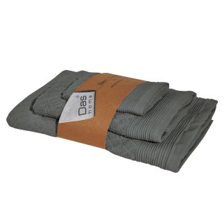DAS HOME Σετ Πετσέτες 3 Τεμαχίων Best 0688 Γραφίτης 530708180688