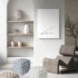 DAS HOME Διακοσμητικό Πουφ 43x43x40 σε Γκρι Απόχρωση 533743432272